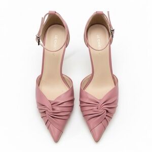 Knotted Pointy Toe d’Orsay Pumps